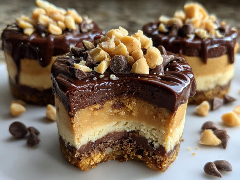 Chocolate Peanut Butter Cheesecakes