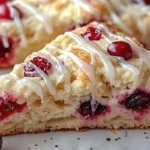 Cranberry Vanilla Scones