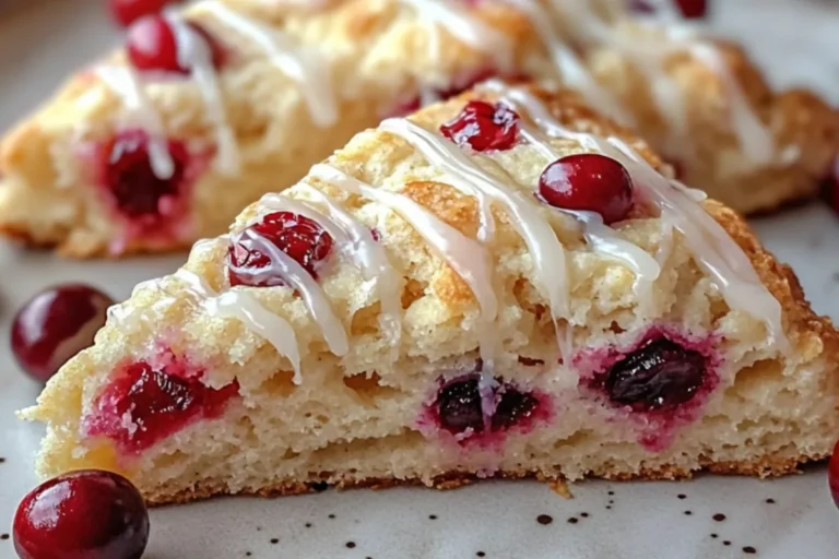 Cranberry Vanilla Scones