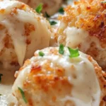 Creamy Baked Chicken Meatballs
