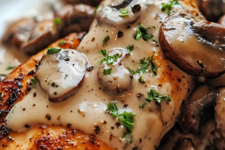 Creamy Garlic Mushroom Chicken