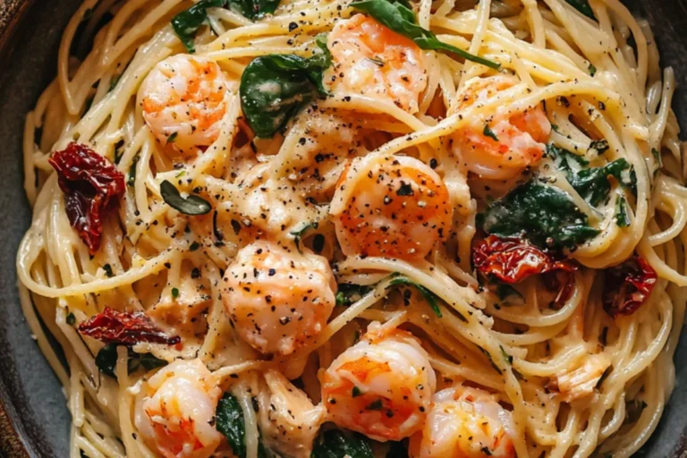Creamy Garlic Shrimp Pasta