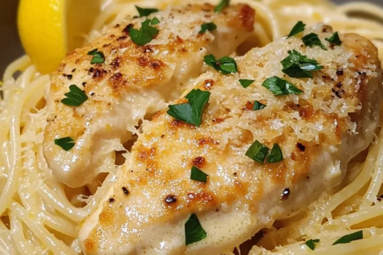 Creamy Lemon Garlic Chicken Pasta