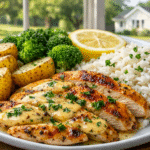 Creamy Lemon Herb Chicken .