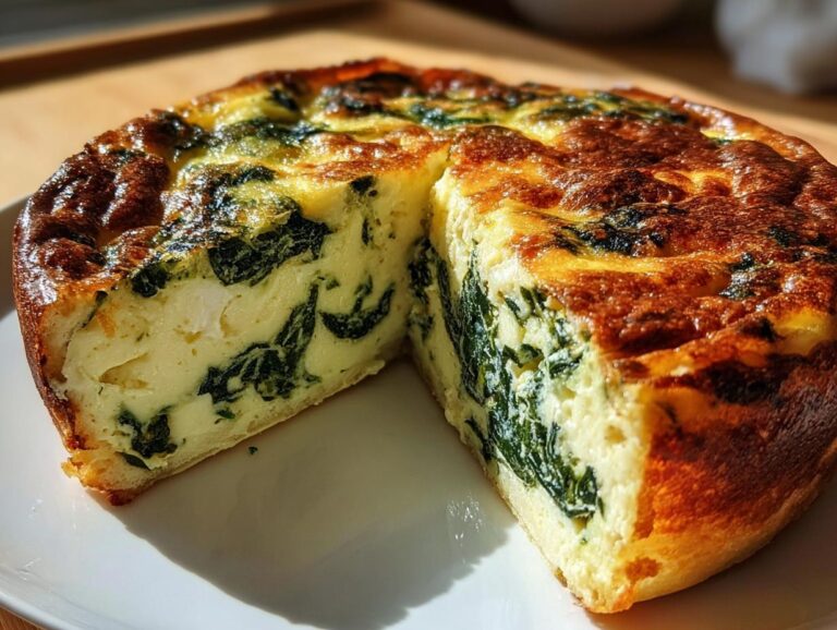 Crustless Spinach Ricotta Quiche