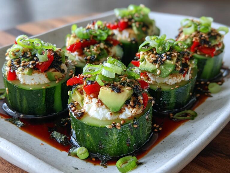 Cucumber Sushi Bites