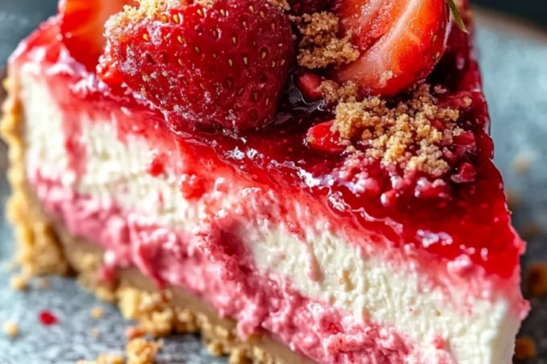 Double Layer Strawberry Cheesecake