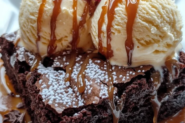 Fudgy Brownie Sundae