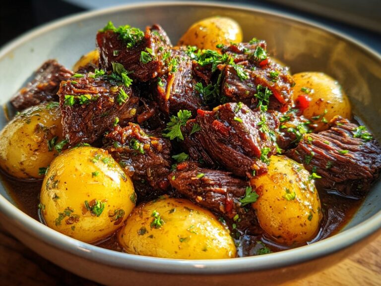 Garlic Butter Beef and Potatoes