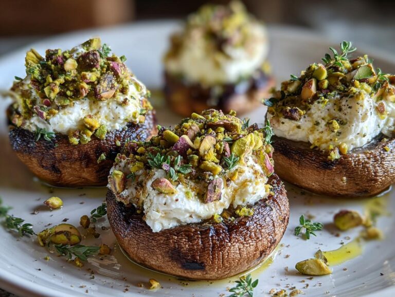 Goat Cheese Stuffed Mushrooms