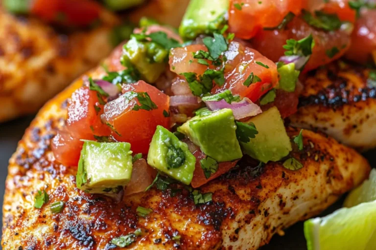 Grilled Chicken with Avocado Salsa
