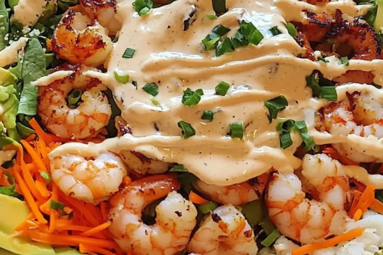 Grilled Shrimp and Avocado Salad Bowl