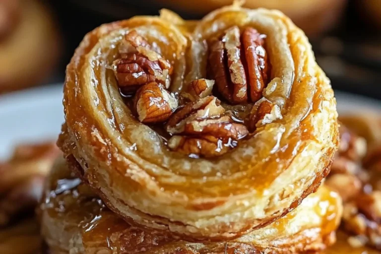 Honey Pecan Puff Pastry Swirls