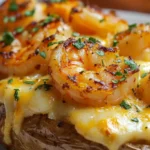 Loaded Baked Potato with Grilled Shrimp