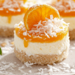 MINI ORANGE COCONUT CHEESECAKES