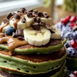 Matcha Banana Pancakes