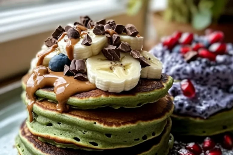 Matcha Banana Pancakes