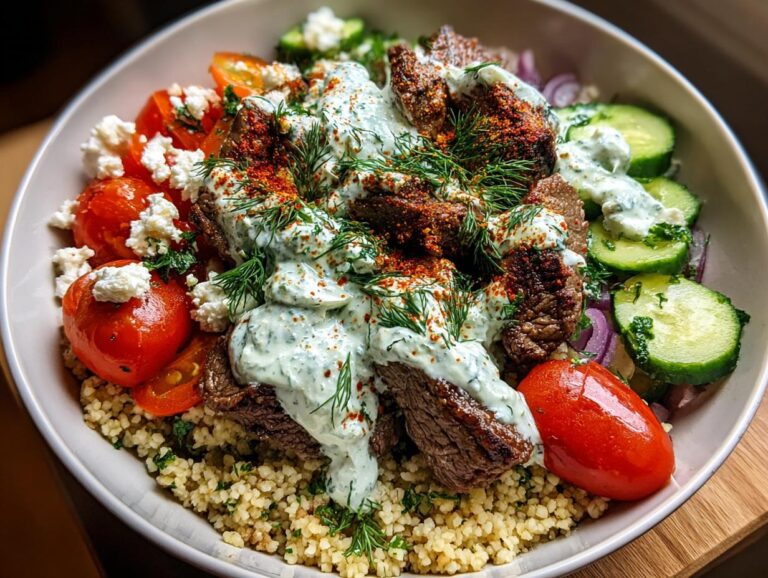 Mediterranean Beef Bowl