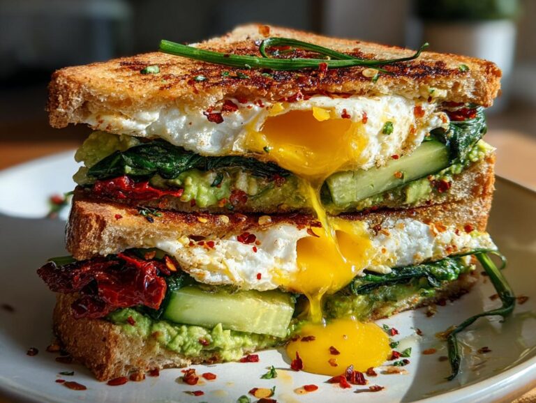 Mediterranean Breakfast Sandwich