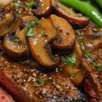 Pan-Seared Steak with Mushroom