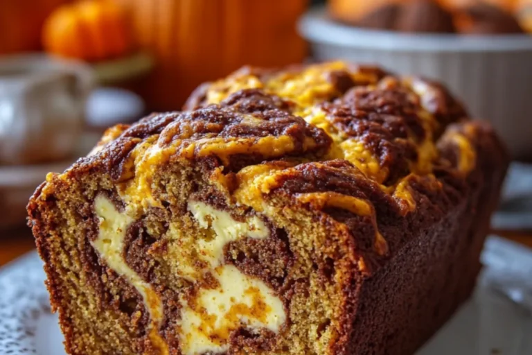 Pumpkin Cream Cheese Swirl Bread