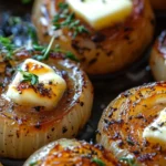 ROASTED BUTTERED ONIONS WITH THYME & PEPPER