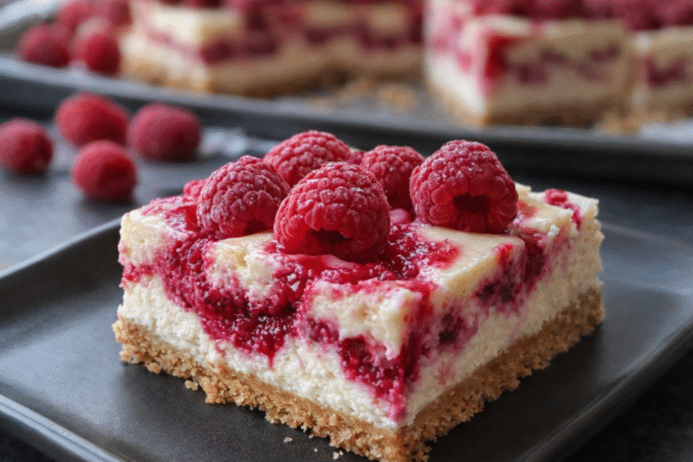 Raspberry Cheesecake Bars layer