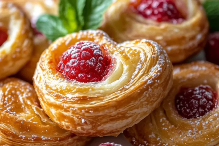 Raspberry Cream Cheese Danish bites