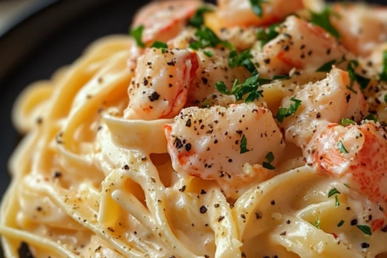 Shrimp Fettuccine Alfredo wraps