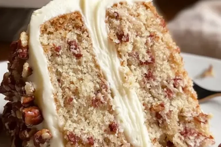 Southern Pecan Cream Cake