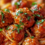Spaghetti and Meatballs dish