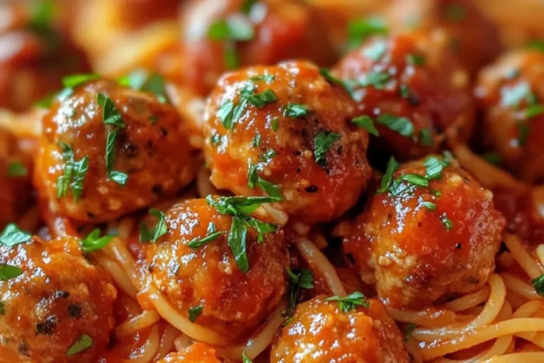 Spaghetti and Meatballs dish