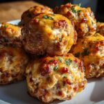 15-Minute Spicy Sausage Cheese Balls - Irresistible Flavor Bombs 3 Spicy Sausage Cheese Balls
