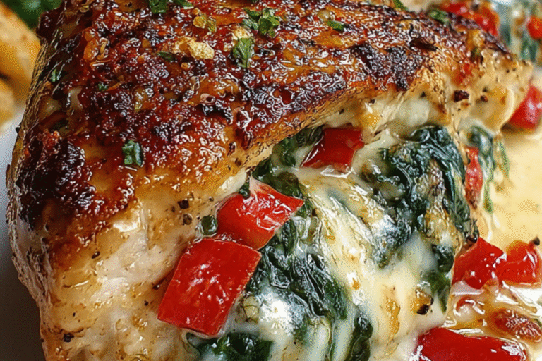 Stuffed Chicken Breast with Spinach and Cheese