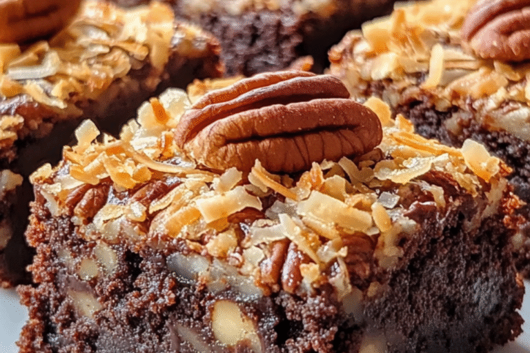 TOASTED COCONUT PECAN BROWNIES