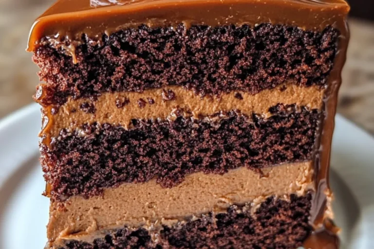 TRIPLE CHOCOLATE LAYER CAKE