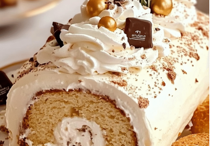 Vanilla Swiss Roll Cake