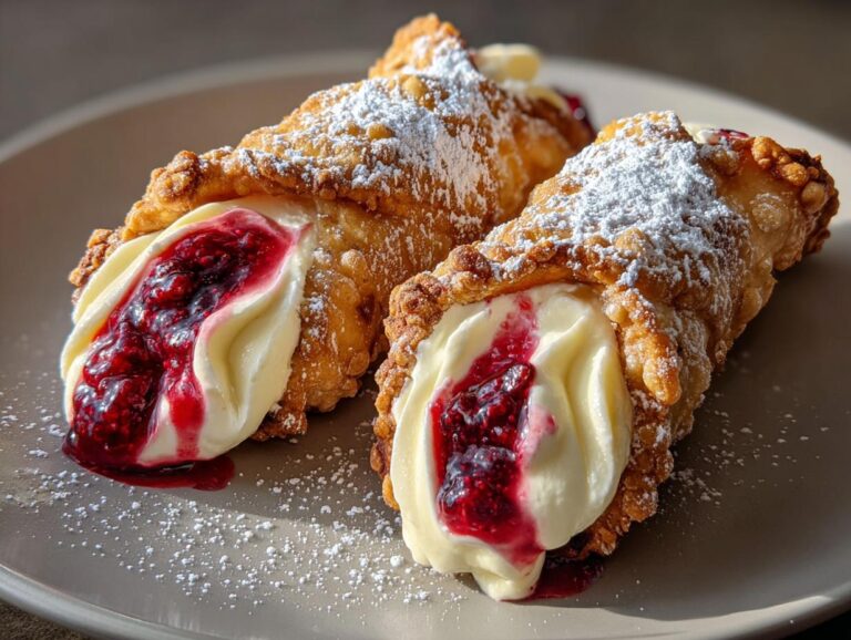 Berry Cheesecake Cannoli