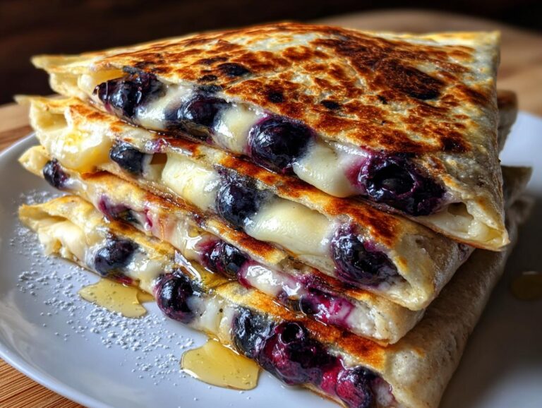 Blueberry Breakfast Quesadilla