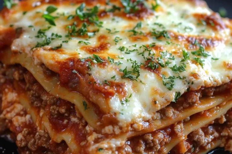 CLASSIC CHEESY BEEF LASAGNA