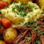 CLASSIC POT ROAST WITH VEGGIES & CORNBREAD