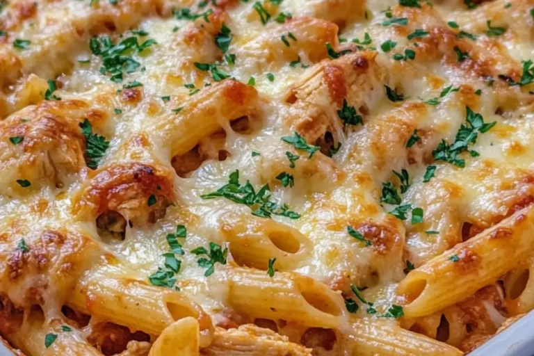 CREAMY BAKED CHICKEN PENNE