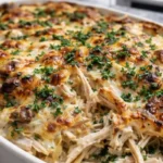 CREAMY CHICKEN PASTA CASSEROLE