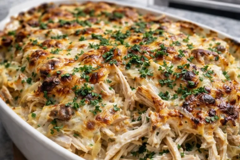CREAMY CHICKEN PASTA CASSEROLE
