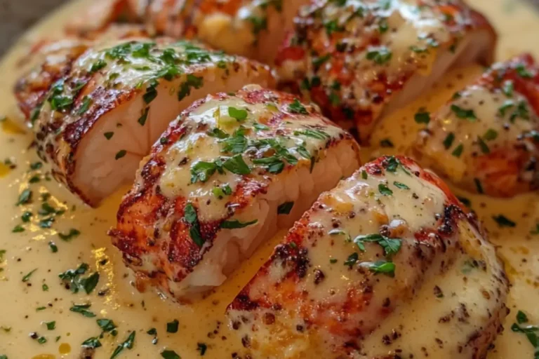 CREAMY GARLIC SEARED SCALLOPS