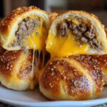 Cheeseburger Pretzel Bombs
