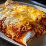 Cheesy Baked Chicken Burritos