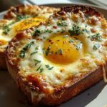 Cheesy Baked Egg Toast