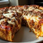 Cheesy Deep Dish Pizza