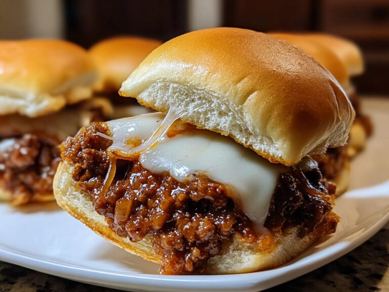 Cheesy Sloppy Joe Sliders